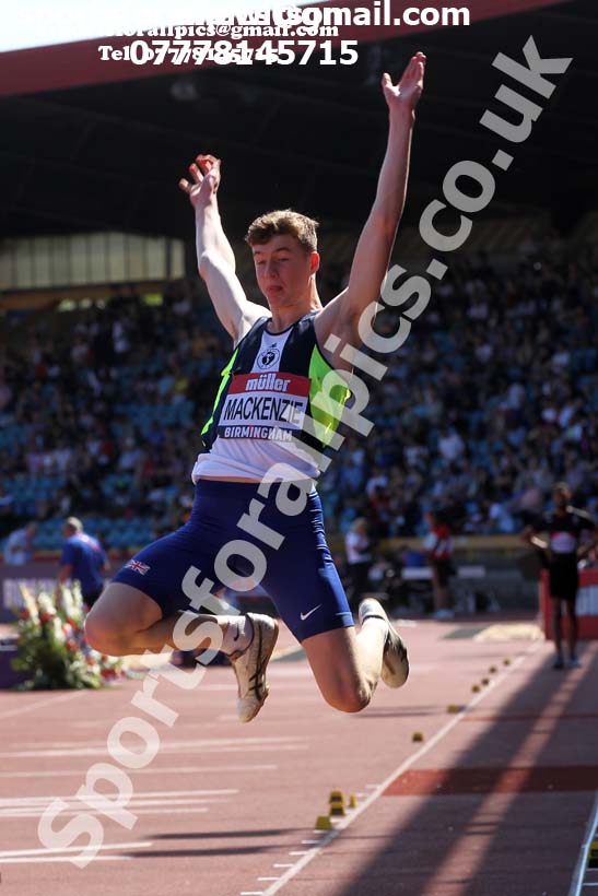 Mens long jump, 2019 Muller British Championships, Alexander Stadium, Birmingham. Photo: David T. Hewitson/Sports for All Pics
